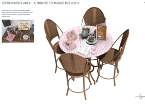 Early designs for the Madge Mellor displays