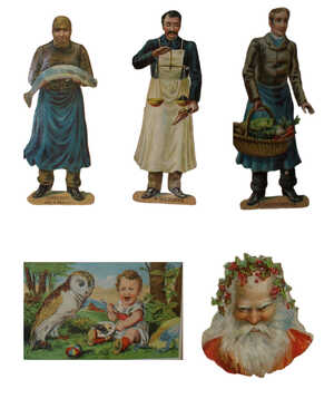 Some of the Victorian scraps I photographed examples of victorian scrapbooking materials